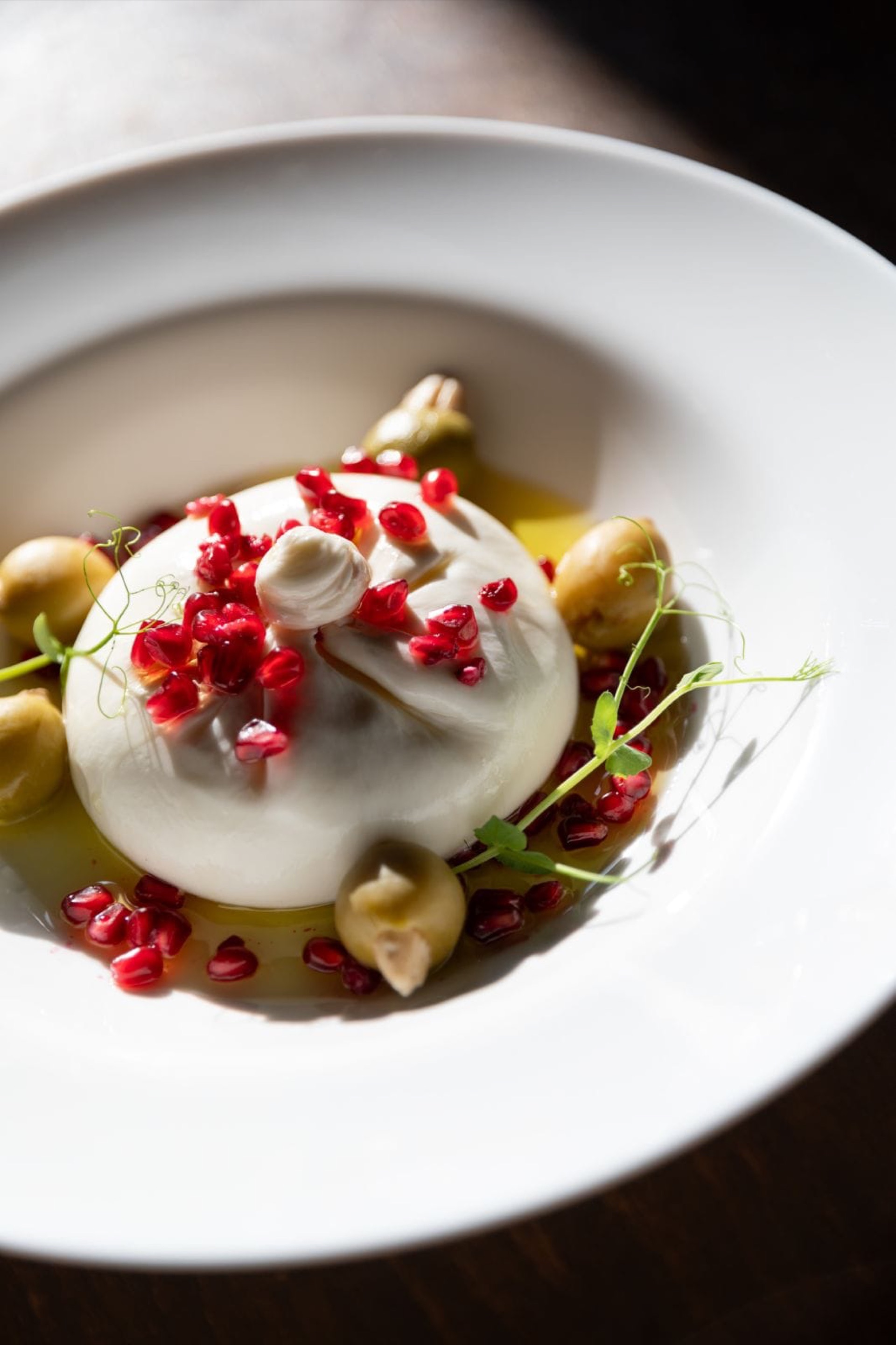 Burrata sa narom i maslinovim uljem